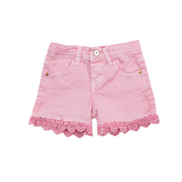 pink short with four pockets and styling