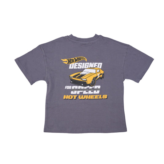 Grey Shirt with Front and Back Print