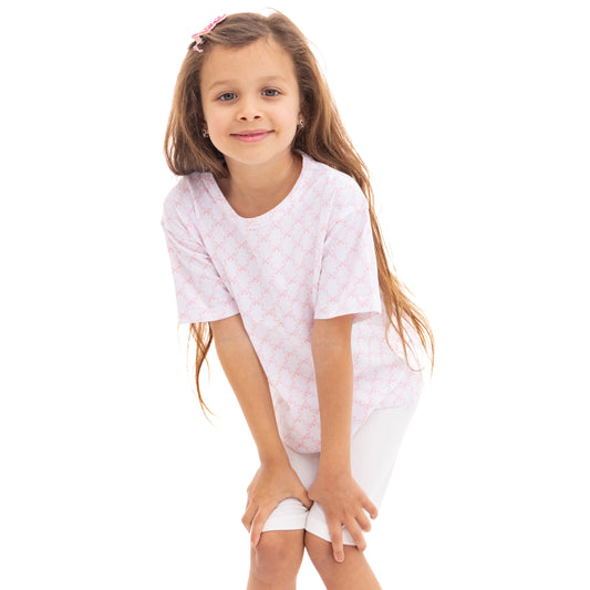 Cream and Pink Pajama Outfit