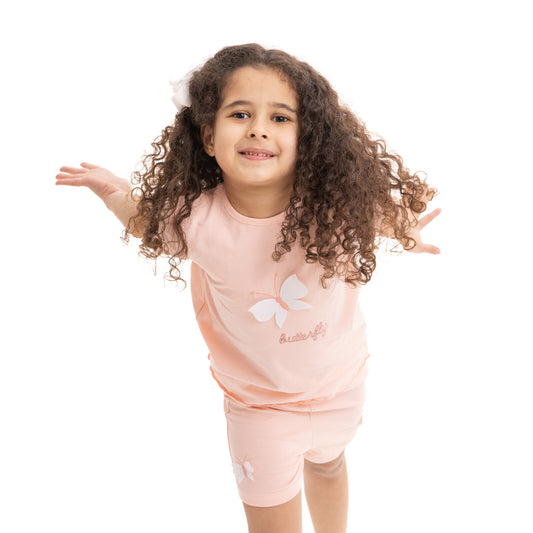 saimon pyjama set with butterfly stitching