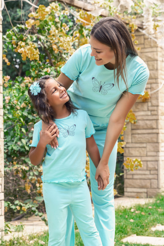 Turquoise Pajamas for Mom