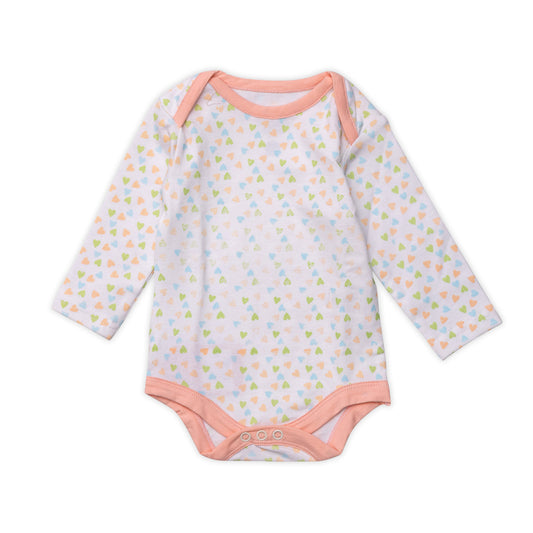 Overalls with sleeves and heart designs