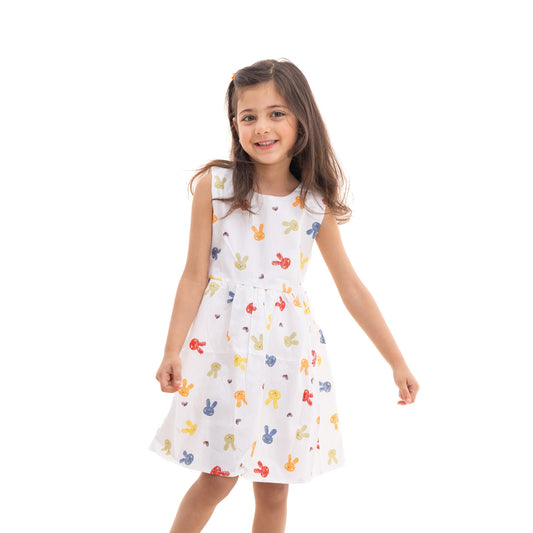 Colourful rabbit dress