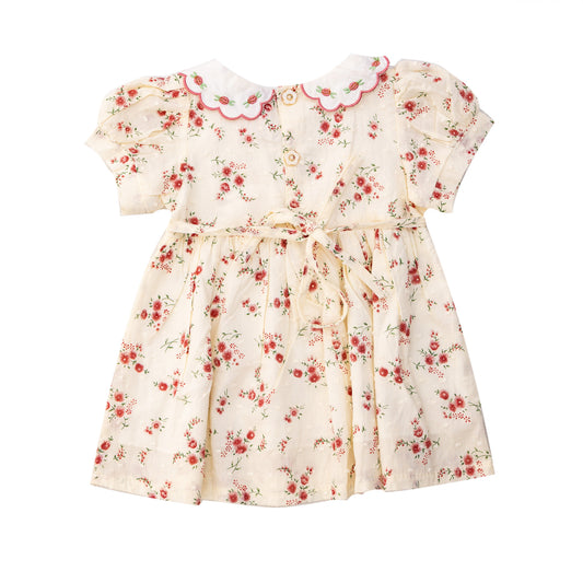 Rose print dress