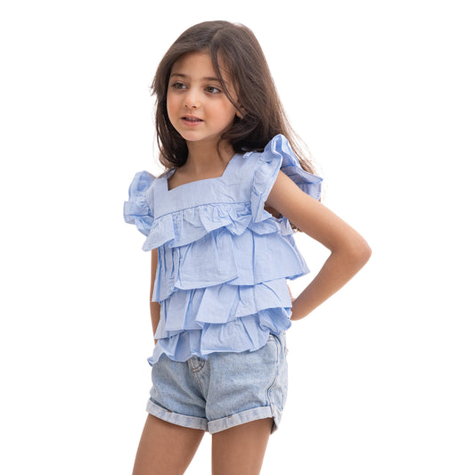 baby blue top