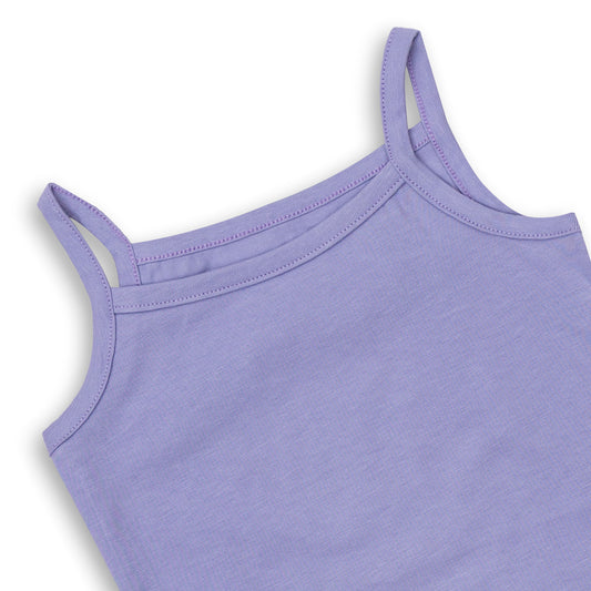 Baby Girls' Purple Sleeveless Shoulder Strap