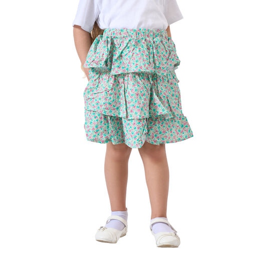 Green Layered Skirt