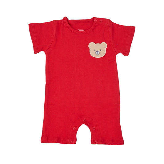 Red Onesie with Chest Print