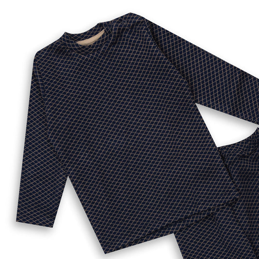 Dark Blue Pajama Set