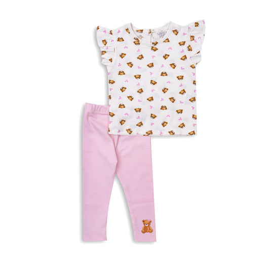 White Shirt and Simon Pants Pajama Set