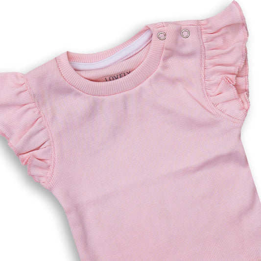 Baby Girls' Short Sleeve Pink Top