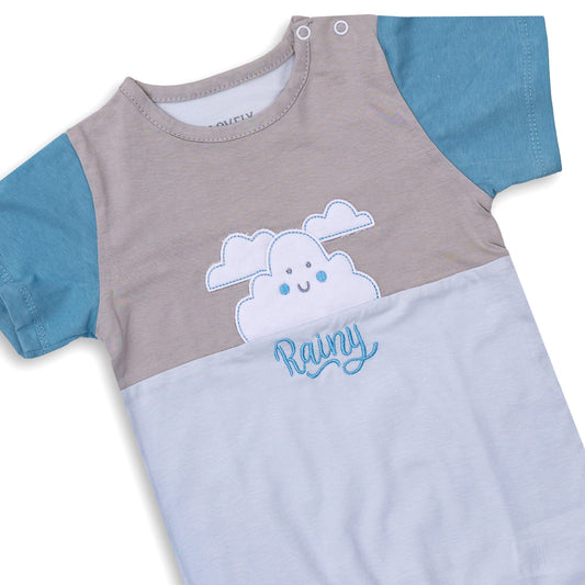 Light Blue and Grey Onesie
