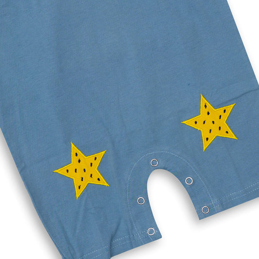 Light Blue Onesie and Yellow Top Set