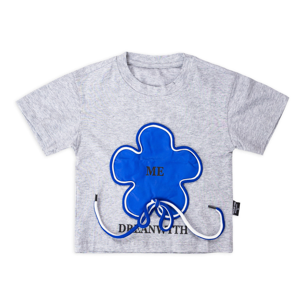 Grey Half Sleeve Shirt with Dream Print