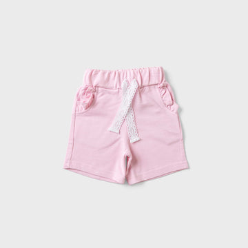 pink short with white laces