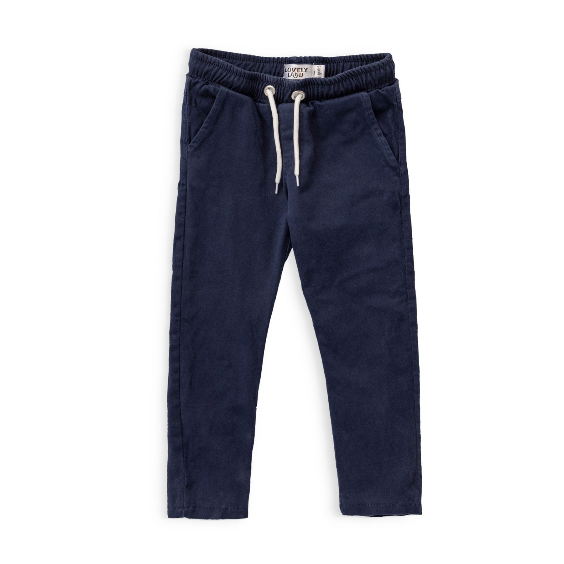 dark blue pants with laces