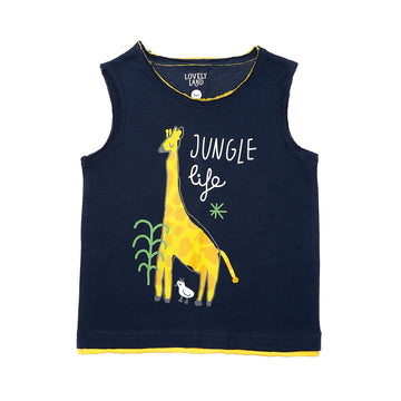 Slip On Sleeveless Printed jungle life