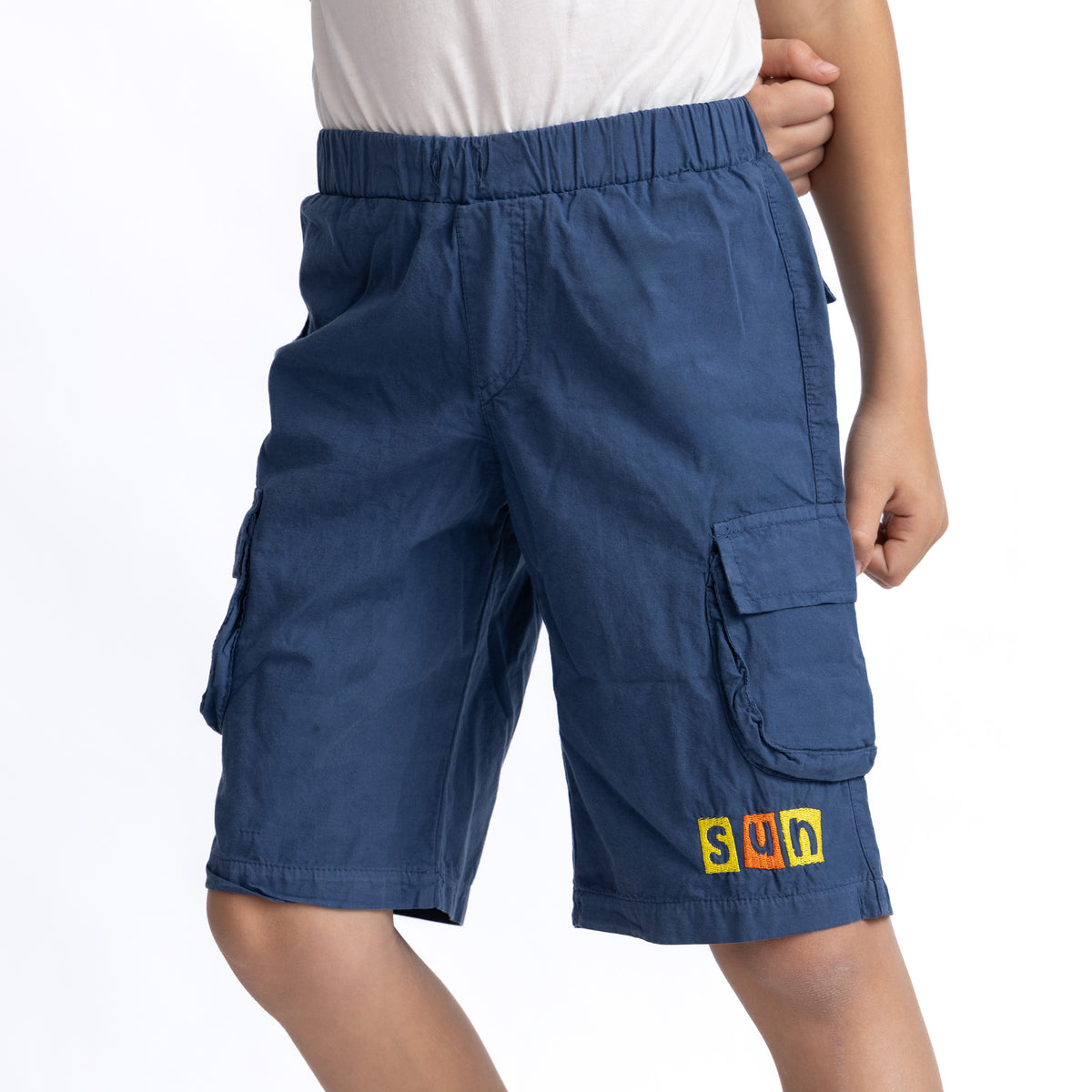 Dark Blue Short with Print