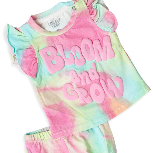 bloom and grow print pyjama set
