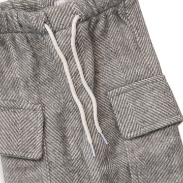 grey baggy pants with front pocket
