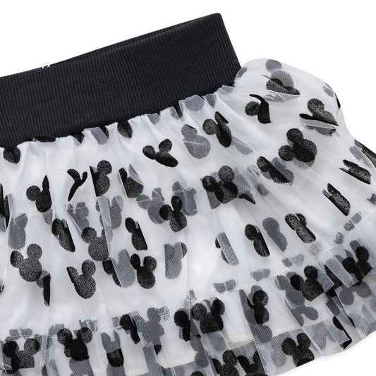 white*black skirt with decorations