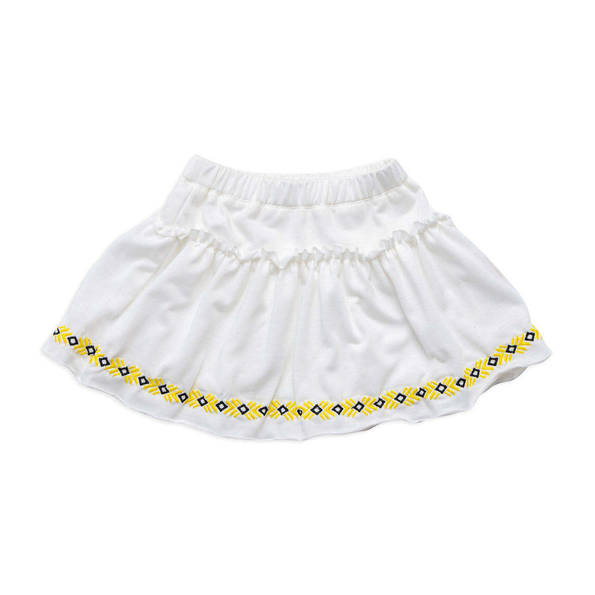 White Skirt with Stitching