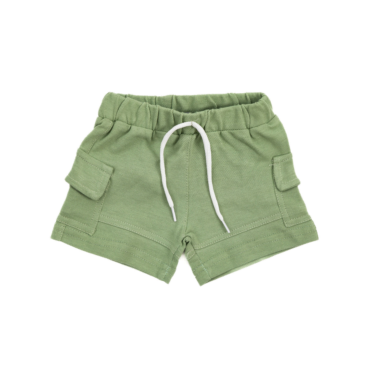 Khaki Green Short with Pumped Pockets