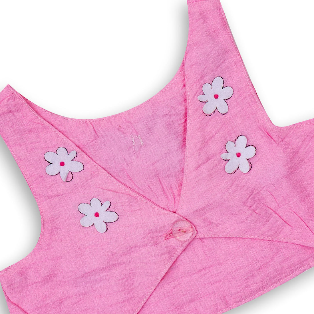 Baby Girls' Pink Sleeveless Shirt with Bowtie