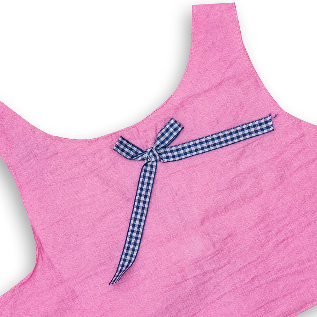Baby Girls' Pink Sleeveless Shirt with Bowtie