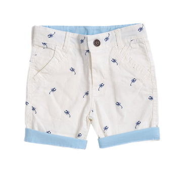 white short with scorpion print