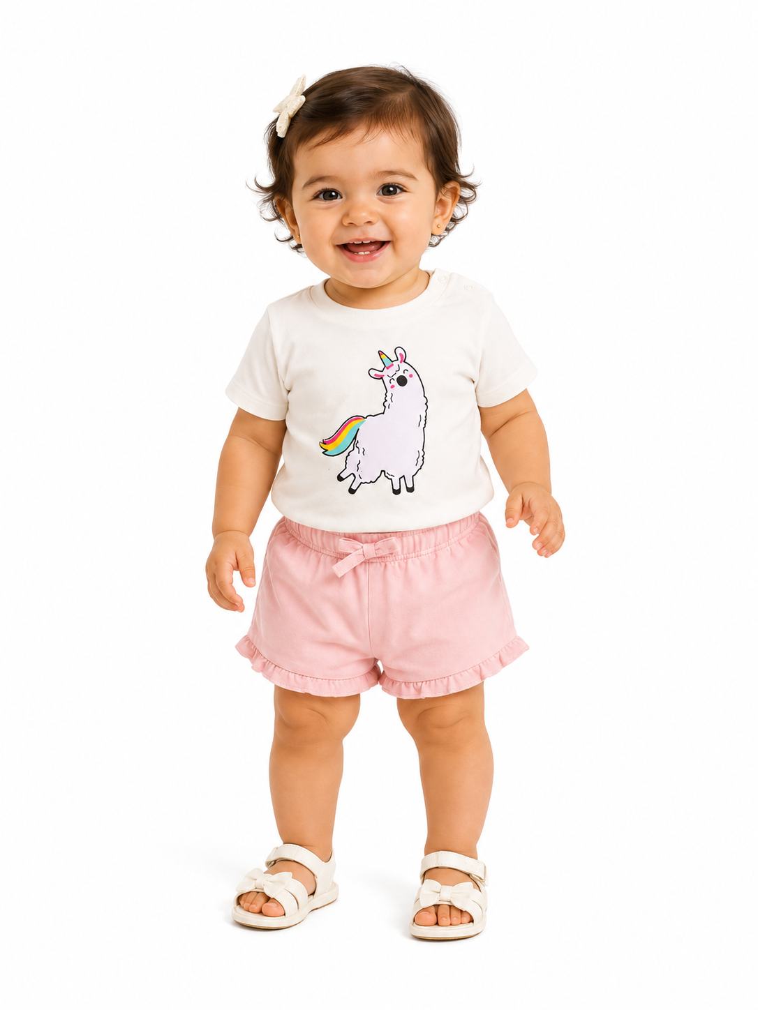 Baby Girls' Unicorn Print T-Shirt