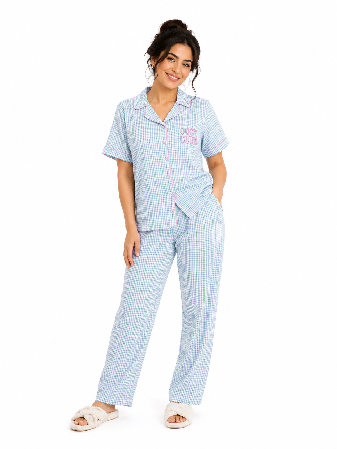 Light Blue Stripped Pajama for Mamy