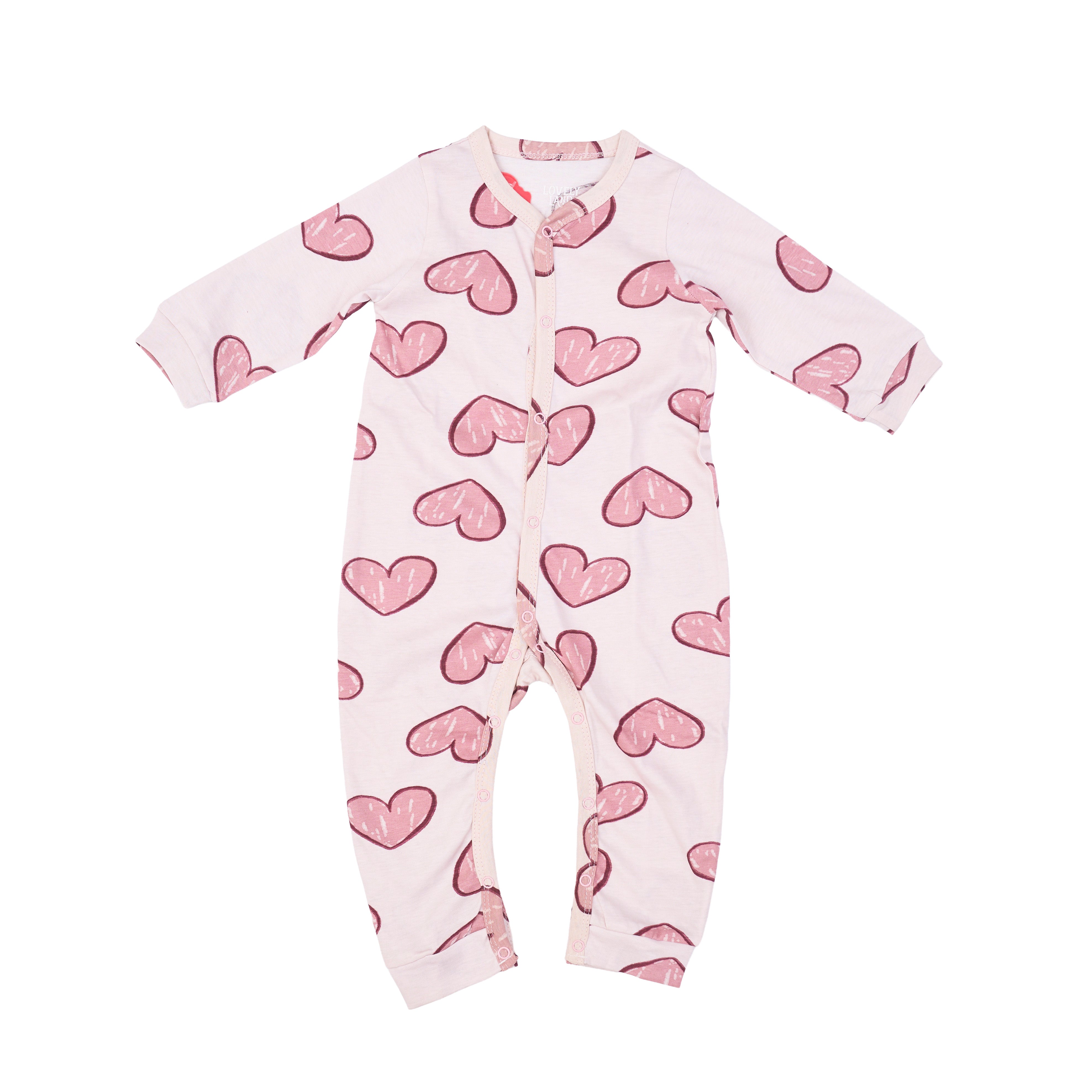 Brick Red Salopette with All Over Print