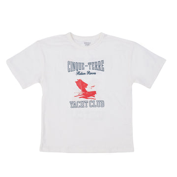 white shirt with front and back print