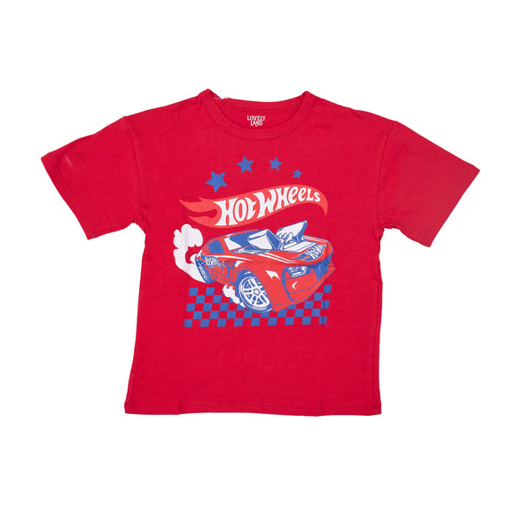 Red Shirt with Chest Print