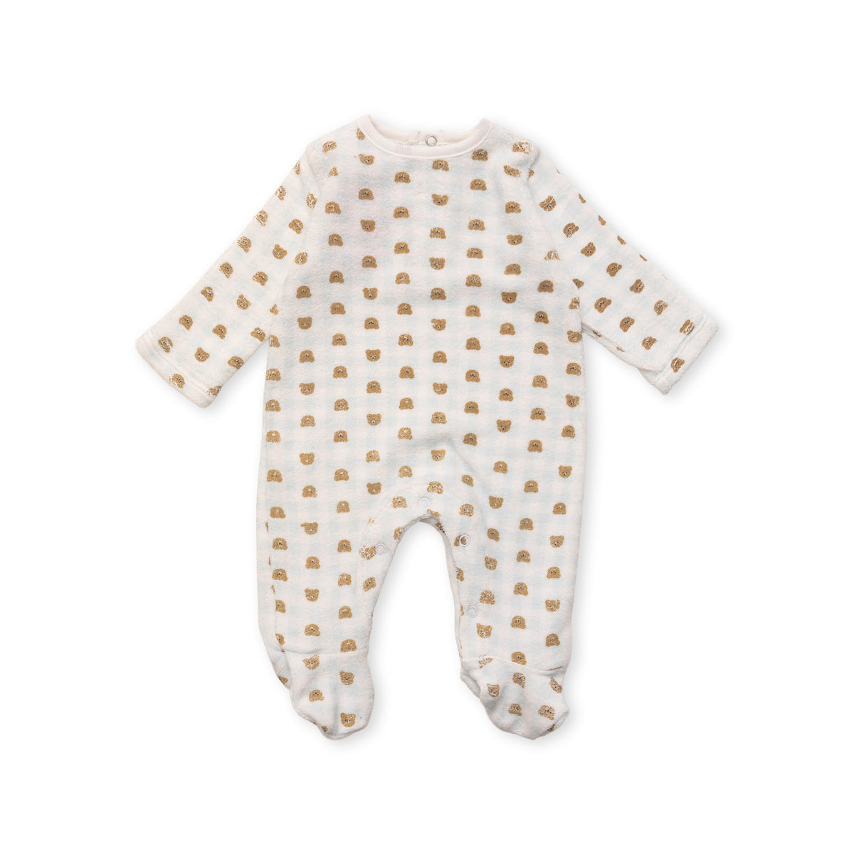 Baby Sleepsuit with Teddy Bear Patterns