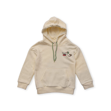 cream hooded sweatshirt
