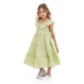 GreenDress with Belt