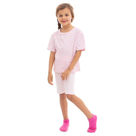 cream and pink pyjama set