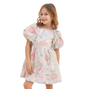 summer dress with flowers print