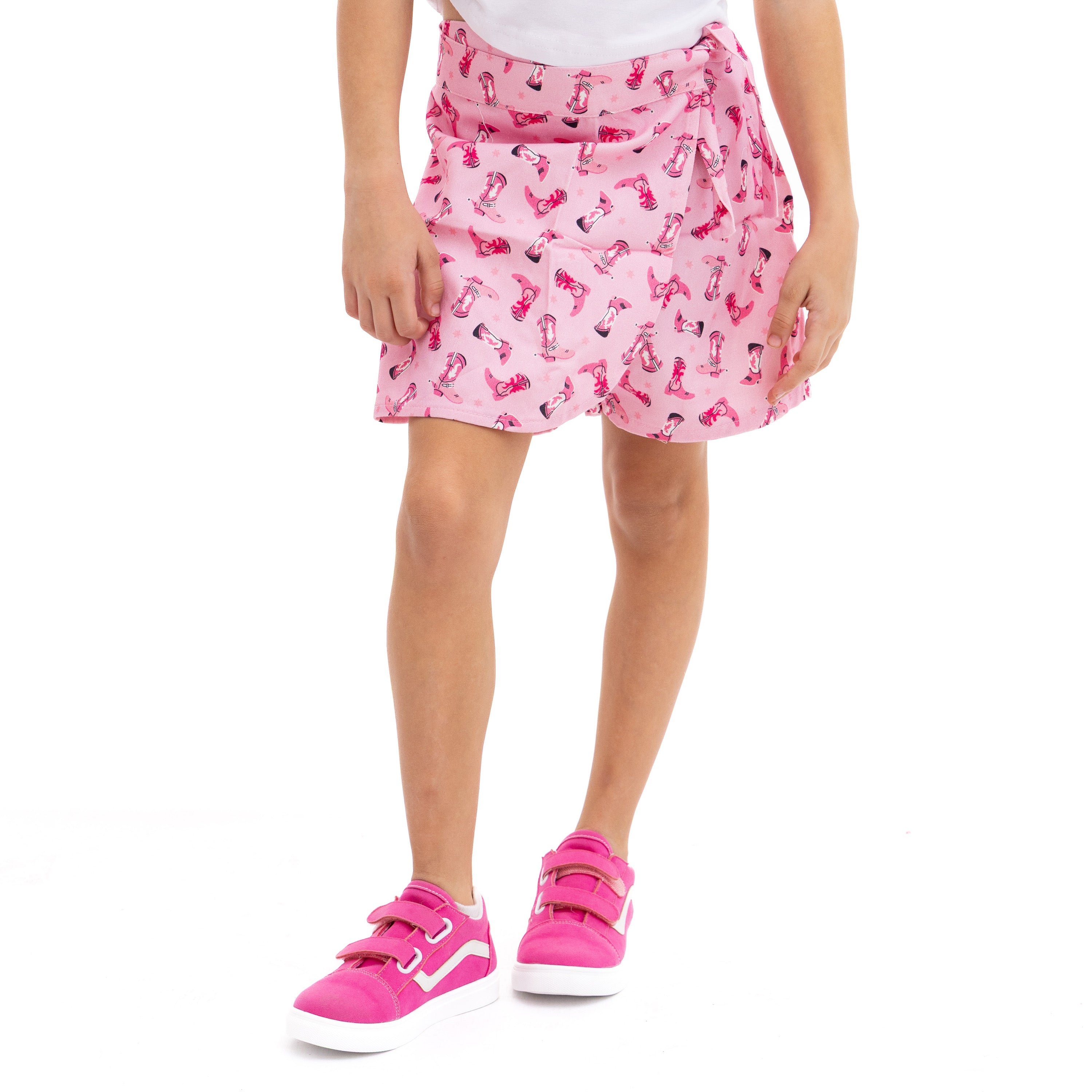 Pink Patterned Skirt