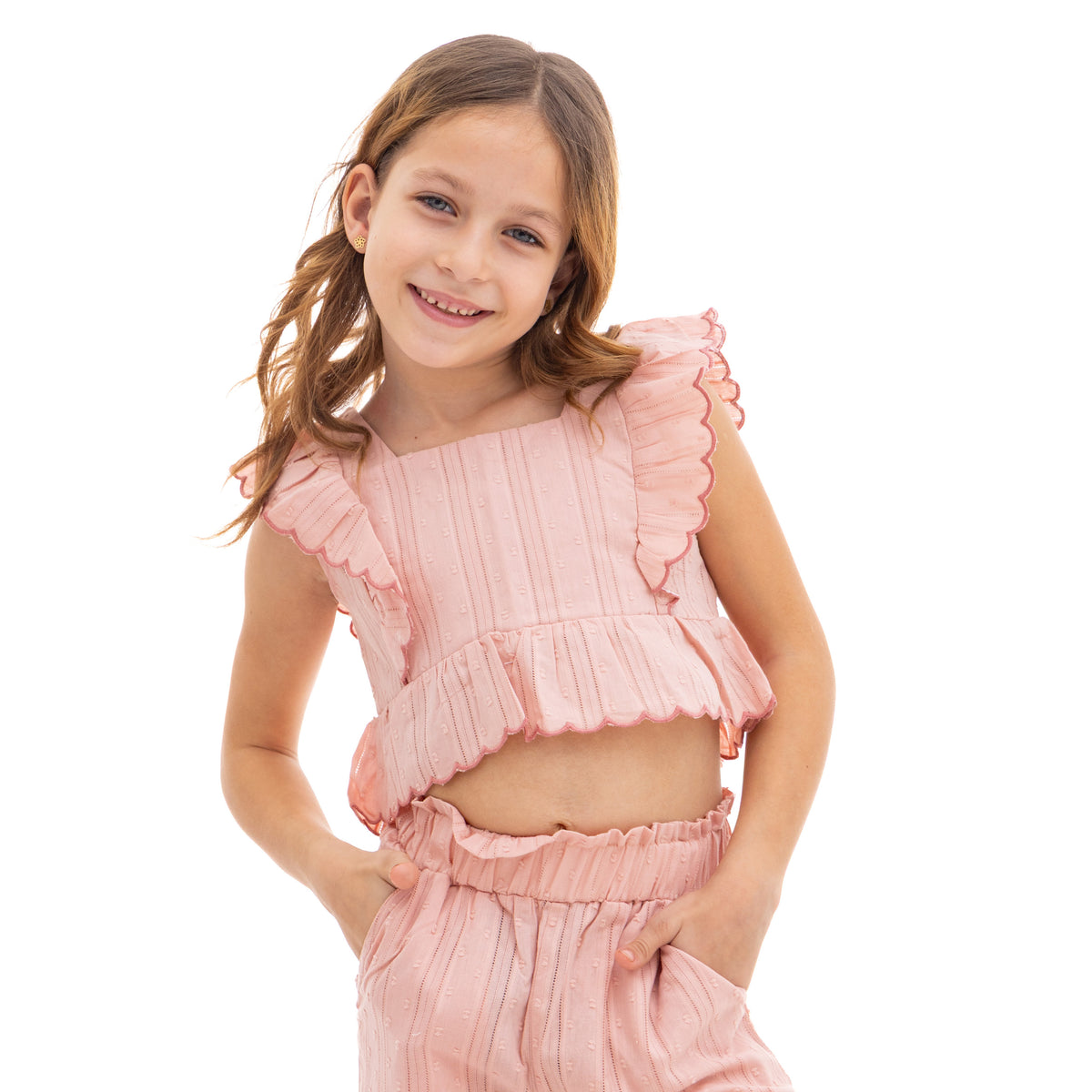 Pink Shirt and Pants Outfit Set
