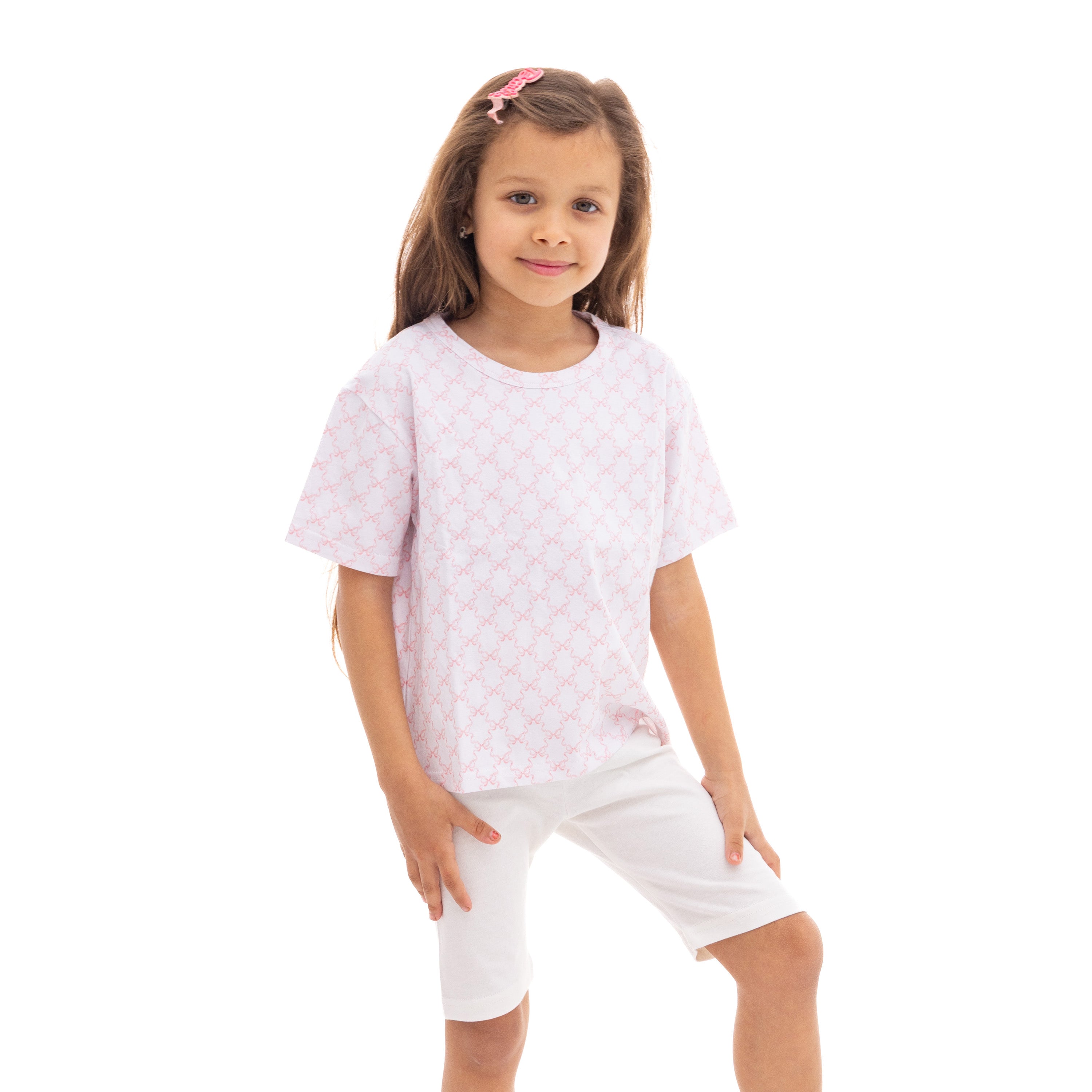 Cream and Pink Pajama Outfit