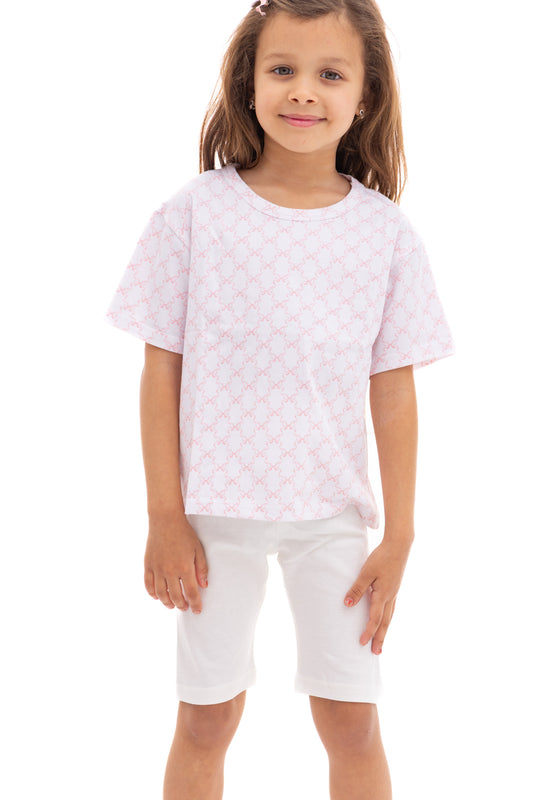 cream and pink pyjama set