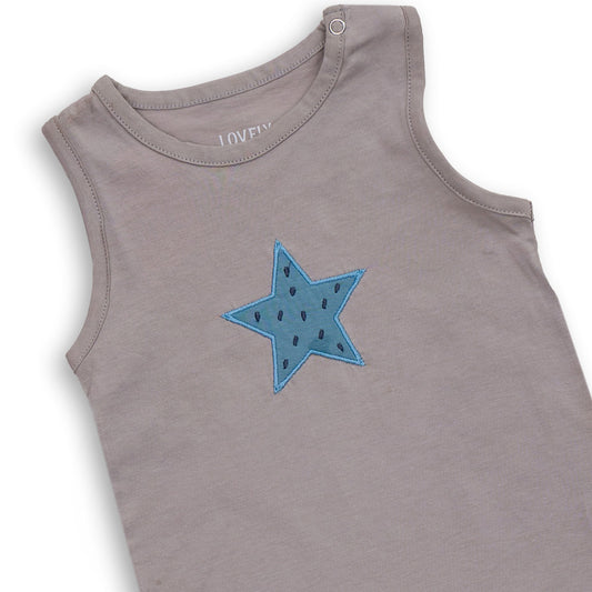 Boy Baby Sleeveless Romper