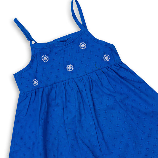 blue dress with underwear