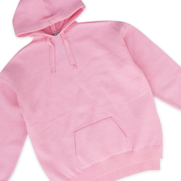 Girls' oversized knitted sweater