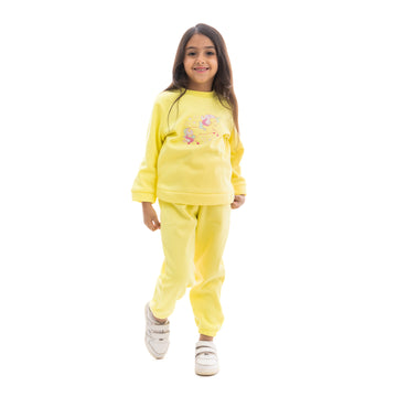 Yellow unicorn pajamas