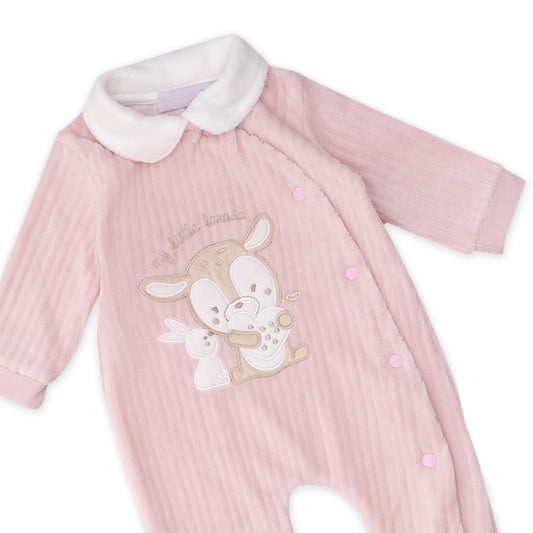 pink Baby bunny overalls