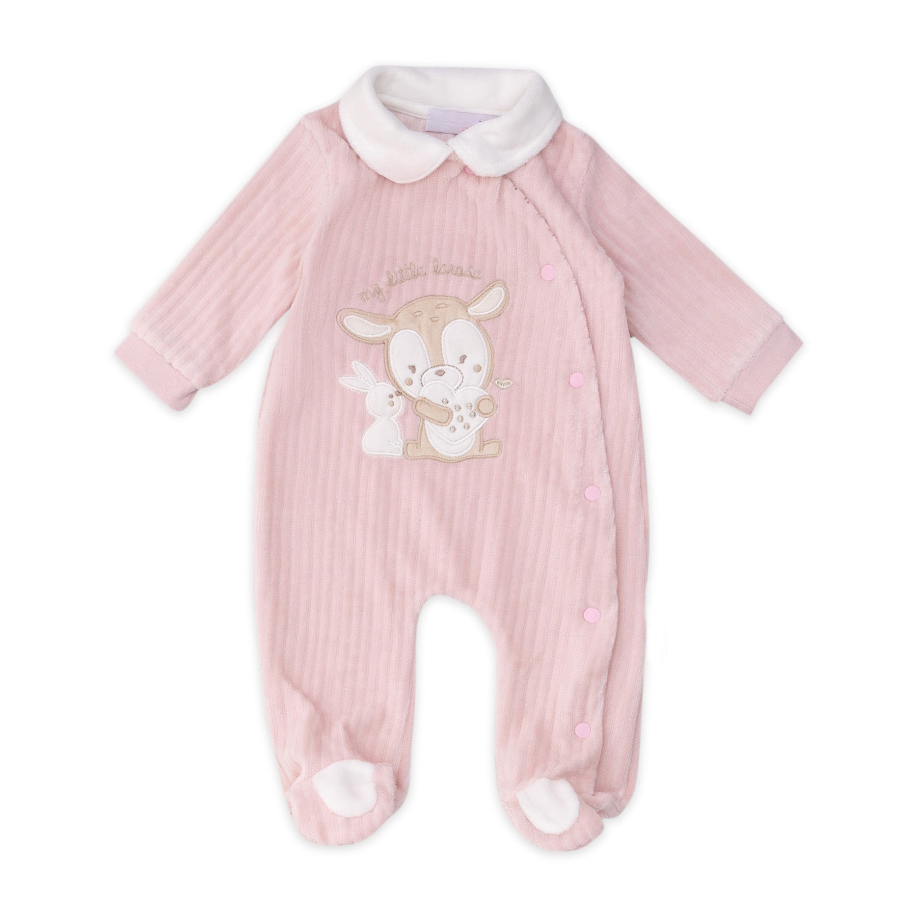 pink Baby bunny overalls